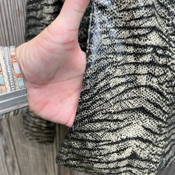 HARRIS WALLACE Vintage Zebra Print Lined Jacket size 10 - Picture 6 of 12